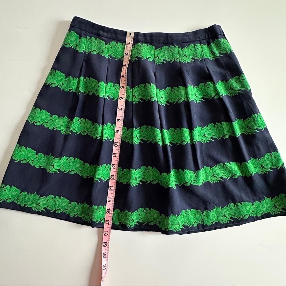 J.Crew Navy Silk Mini Skirt Size 6 Y2K Style - Picture 12 of 15
